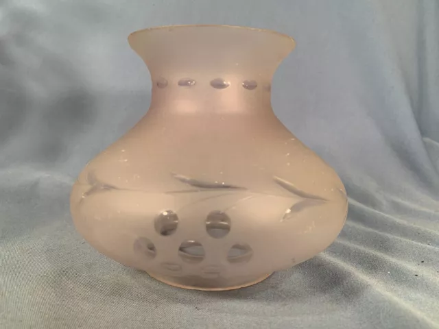 Antique Cut Glass Astral shaped Electric Lamp Shade 3&1/4” fitter Globe Shade