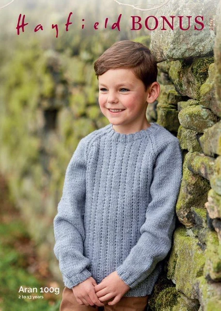 Patron De Tricot Sirdar 7895 Pour Gilet Femme - Col Rond Et Col Cardigan - Fil Hayfield Bonus Aran Tweed - Tailles 81 à 137 Cm
