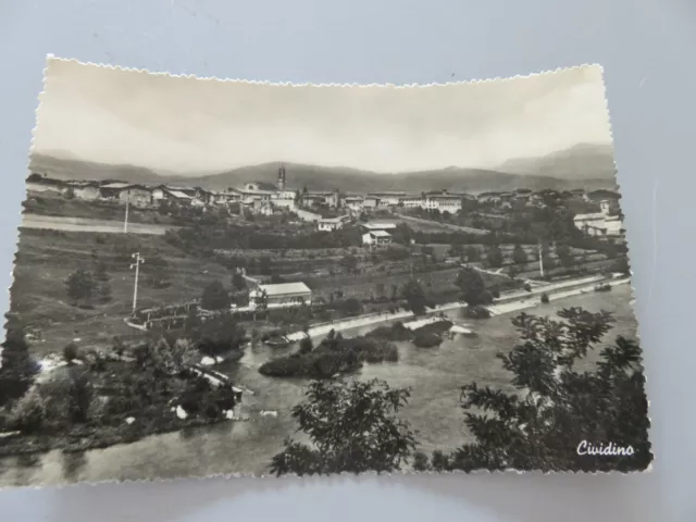 CP Postkarte Oldtimer Cividino (Bergamo) Panorama Shipped 1955