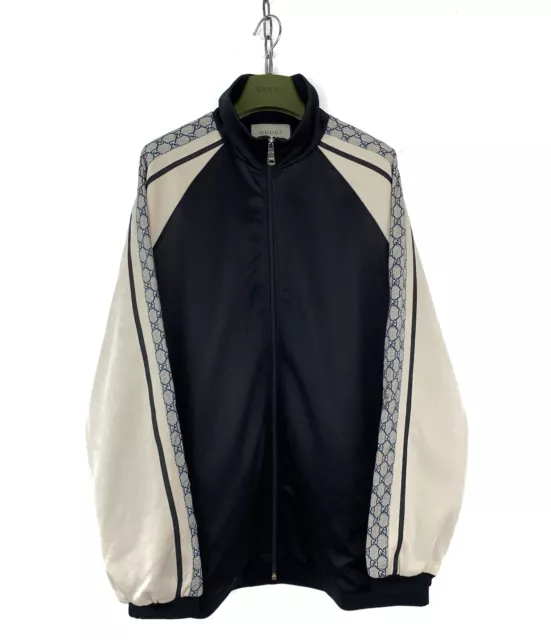 RRP 1300 GUCCI GG Monogram Technical Track Jacket Jersey Full Zip