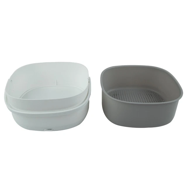 Cesta de lavado Pp plástico ultrasonido verduras lavadora duradera