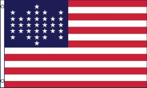 33 Star US Flag 3x5 ft United States USA American 1859 - 1861 pre Civil War 100D