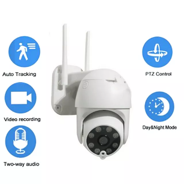 Cámara IP Vivo Wifi Habitación Bóveda Inalámbrico Exterior SD 2MP Ptz HD 8 LED