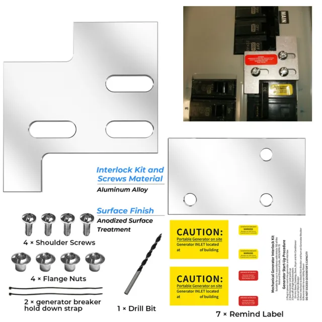 GE Generator interlock kit For ge General 150Amp  200 Amp Panel Listed Electric