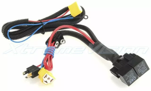 Xtremevision HID Conversion Battery Dual-Relay Wiring Harness - H4/9003