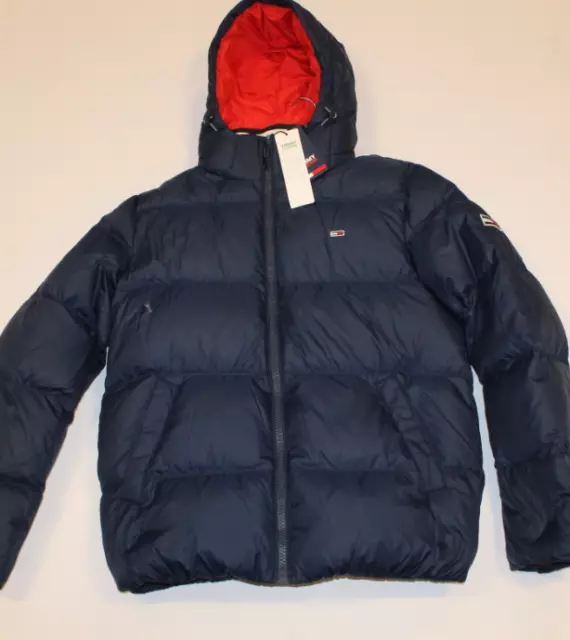 TOMMY JEANS ESSENTIAL Padded Down Jacket Mens NMavy Size UK L (DF) *REF129  £82.49 - PicClick UK