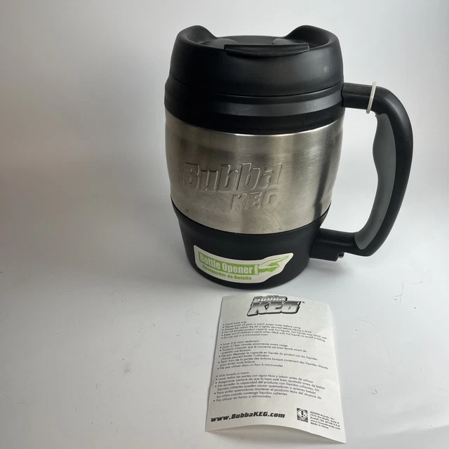 NEW 52 Oz Bubba Keg Stainless Steel Insulated Travel Mug Bottle Opener Black