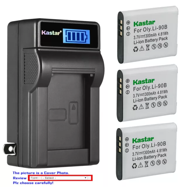 Kastar Battery LCD Wall Charger for Ricoh DB-110 & Ricoh WG-6 Digital Camera