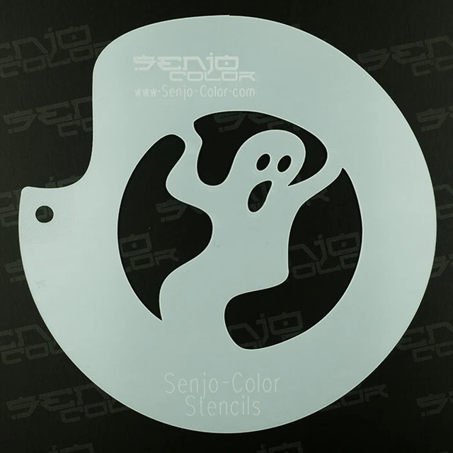 Airbrush Schablone Geist 115mm 0,3mm Polyesterfolie Senjo Color TST2036