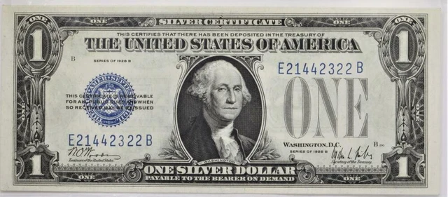 1928-B Silver Certificate $1; Consecutive Pair! Fr.-1602; Gem Unc.