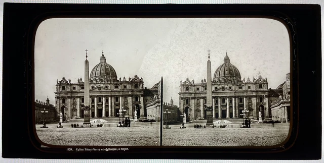 Stereoview Ferrier Soulier Paris Notre Dame Circa 1870 - Tirage Original Noir Et Blanc, 8.5x17cm