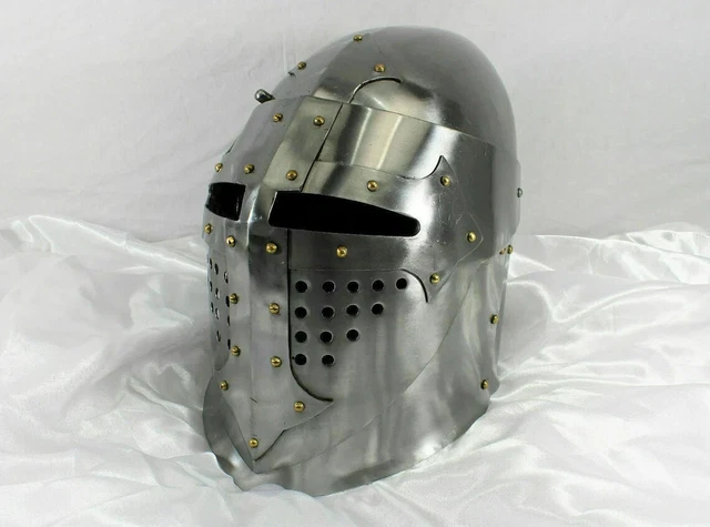 Medieval Great Bascinet helmet Hand Forged sca/jousting/knight/armor
