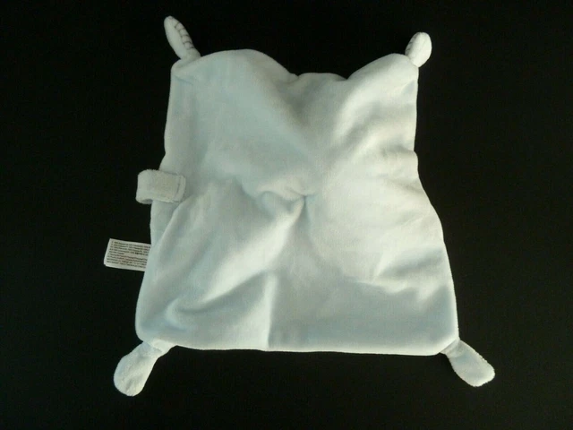 *. Doudou Plat Simba Lapin Bleu Raye Gris Etoile Argent Attache Tetine Et Neuf* 3