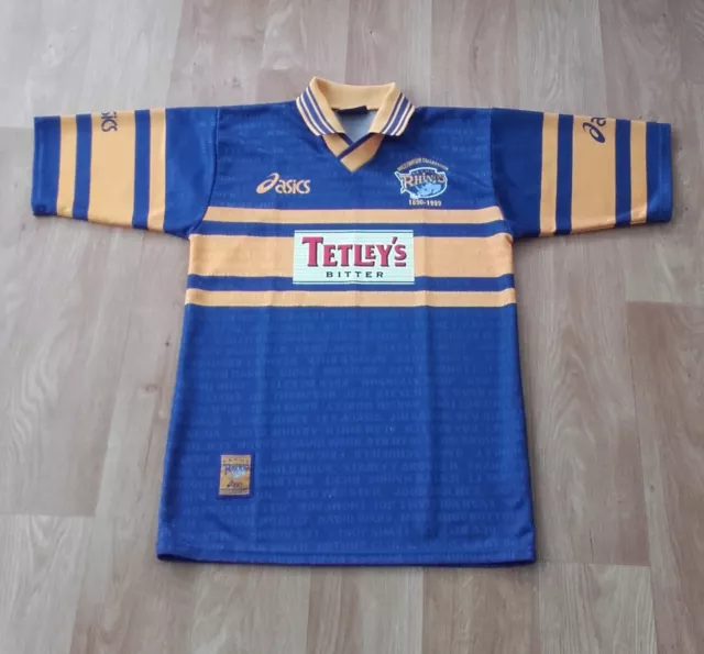 Leeds Rhinos 1999/2000 Asics Millennium Home Rugby Shirt Size Adult Small