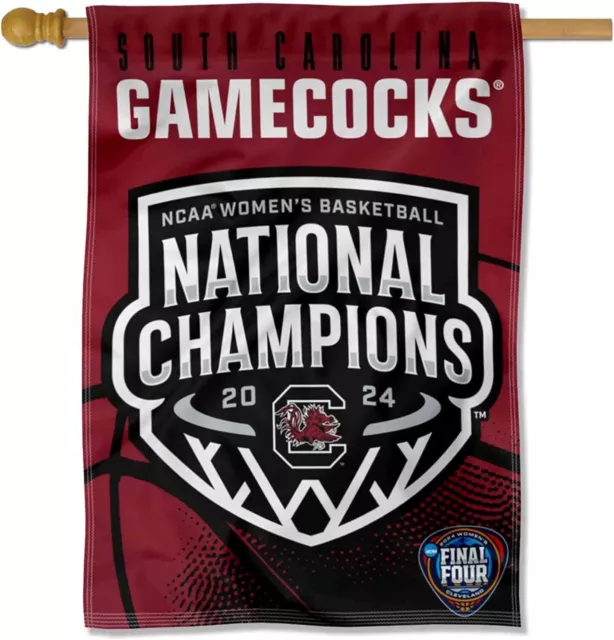 South Carolina Gamecocks 2024 Womens Basketball National Champions Flag