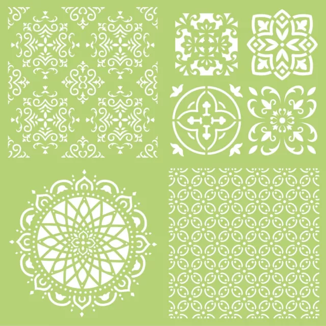 Kaisercraft TEMPLATE STENCIL 12x12 Designer Intricate Tiles