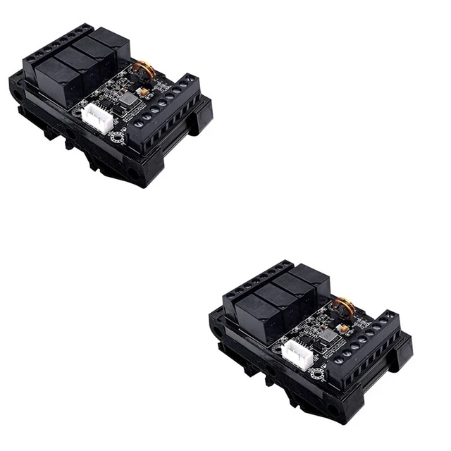 2X FX1N-10MR PLC Scheda di Controllo Industriale + Modulo PLC Ingr7497 ...