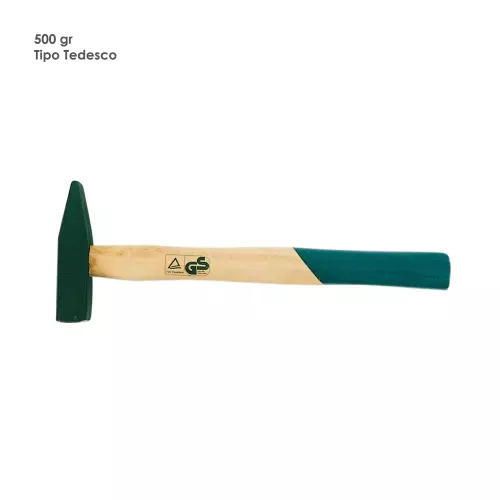 Marteau De Mécanicien Tedesco 500gr Acier Forgé avec Poignée en Bois Peinture 2