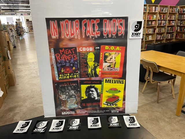 In Your Face DVDs: Meat Puppets, Sublime, Melvins, D.O.A., Wesley Willis Poster