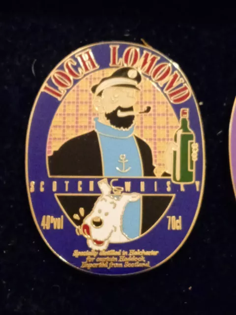 Pin's BD Tintin Capitaine Haddock Whisky Loch Lomond