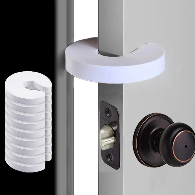 Paquete de 8 - Protectores para pellizcar dedos con tapón de puerta - Prevenir lesiones de bebés/niños pequeños con A