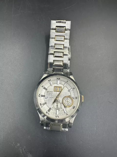 SEIKO PREMIER KINETIC Perpetual Leap Year Wristwatch 80.00