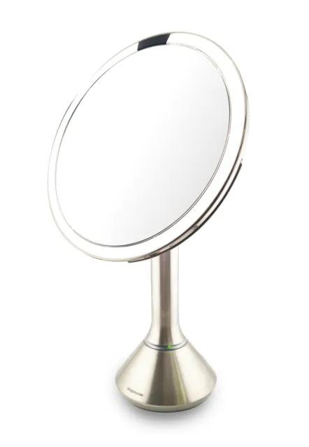 Simplehuman Makeup Magnifying Mirror, ST3052 20cm, Silver - NO LIGHT