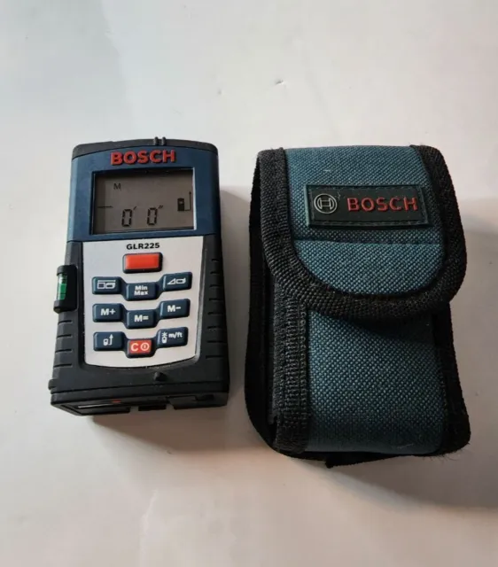 Bosch Glr225 Precision Digital Laser Distance Measuring Tool W/ Case- Used