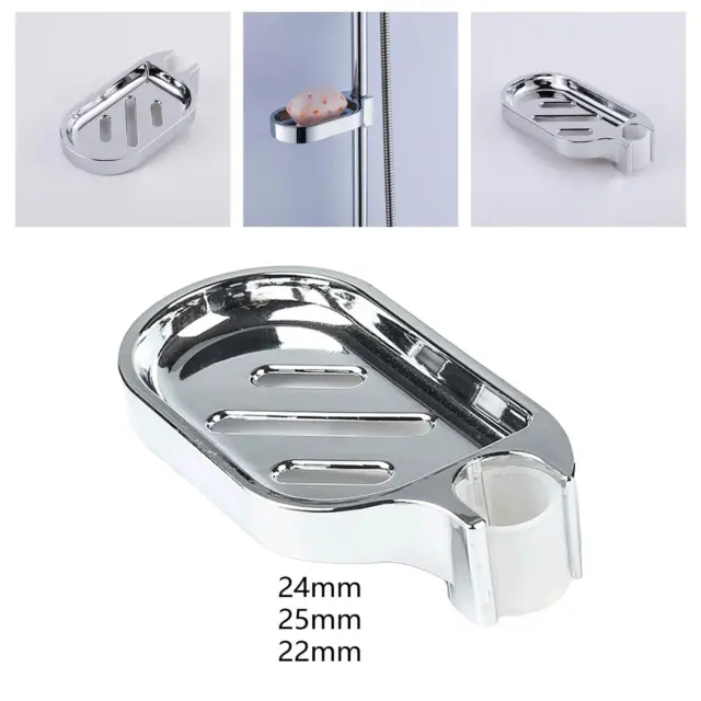 INCHANT Shower Rail Clip-on Bathroom Soap Holder Soap Dish, ABS Material  (Fit for 24mm Tube)