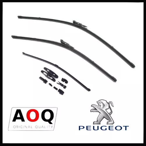 KIT 3 SPAZZOLE TERGICRISTALLO PEUGEOT 207, PEUGEOT 208 Anteriori Posteriore