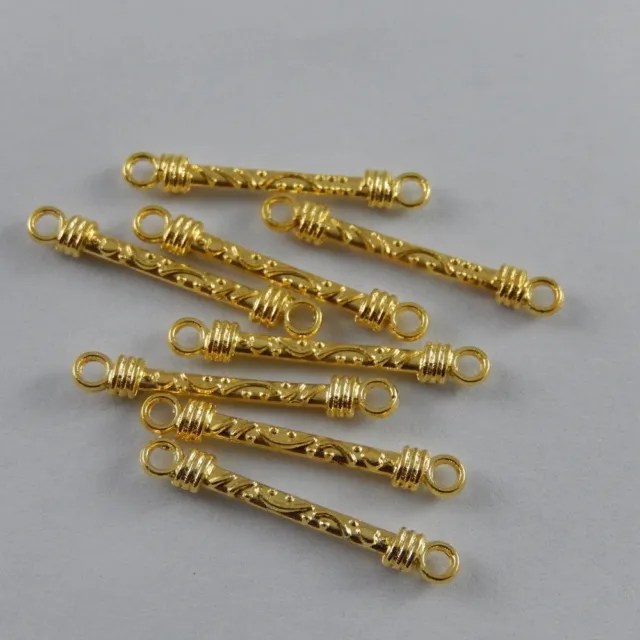 120 Stück Antike Goldene Knüppel Schmuck Connectors 18mm Anhänger Charms 38126