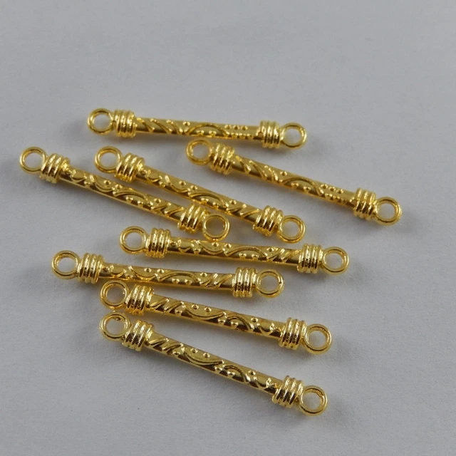 120 Stück Antike Goldene Knüppel Schmuck Connectors 18mm Anhänger Charms 38126