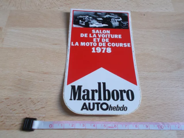 MARLBORO - 1978 Racing Car & Motorcycle Show Sticker