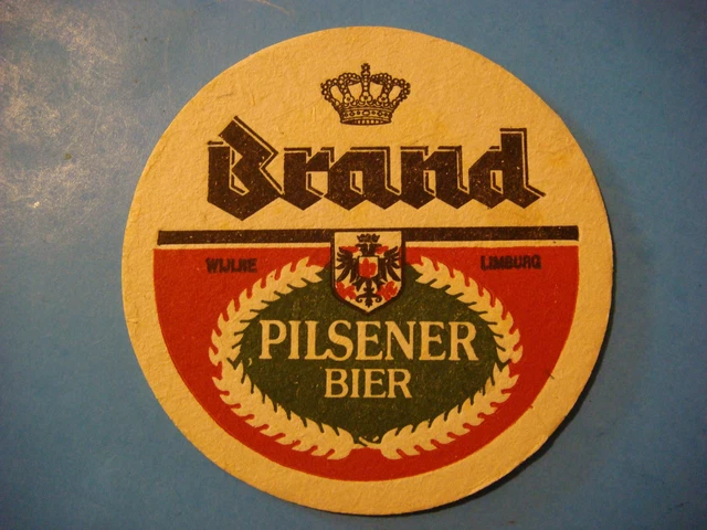 Beer Coaster ~ Brand Bierbrouwerij Pilsener Bier ~ Wijlre & Limburg, Netherlands