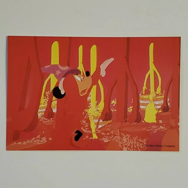 FANTASIA POSTCARD DISNEY Treasure Collection of Japan Sorcerer's