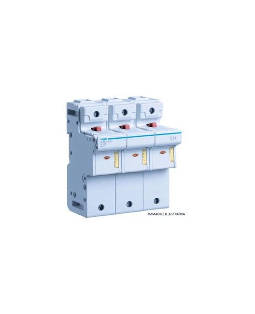 HAGER LR704 Fusible Débrochable 3P+N 8M
