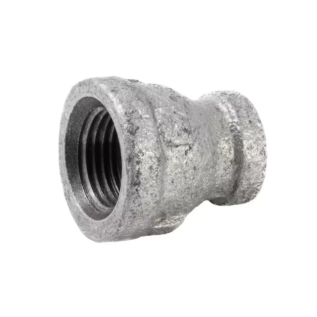Anvil 1/2in FPT  x 1/4in Dia FPT Galvanized Malleable Iron Reducing Coupling