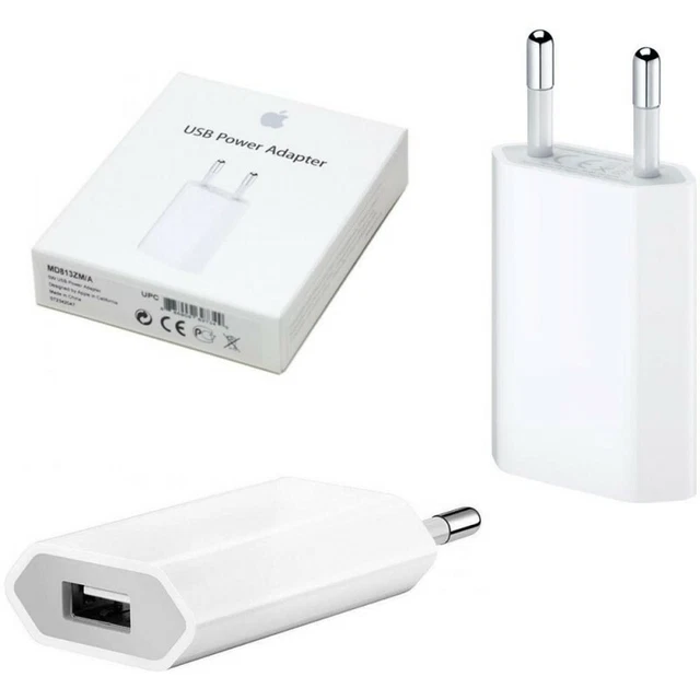 Caricatore Spina Adattatore Originale Apple Usb 5W 1A  Iphone 6 7 8 X Xr Xs Xs