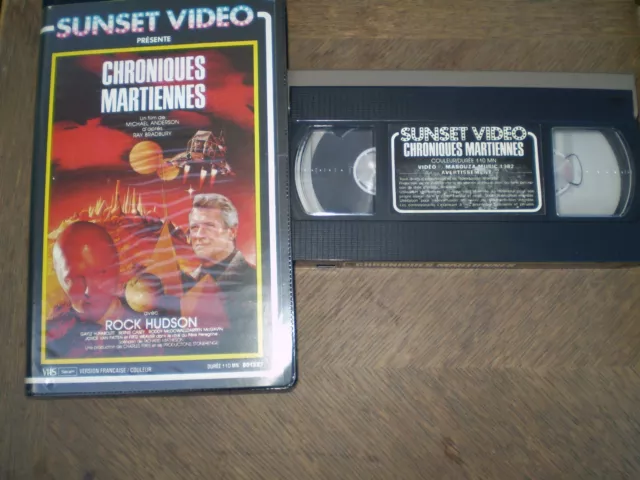 CHRONIQUES MARTIENNES Rock Hudson / SUNSET VIDEO VHS SECAM / MASOUZA MUSIC 1982