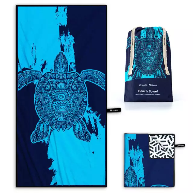 OCOOPA Microfiber Beach Towel Fast Drying Oversize Ocean Sand Free Extra soft