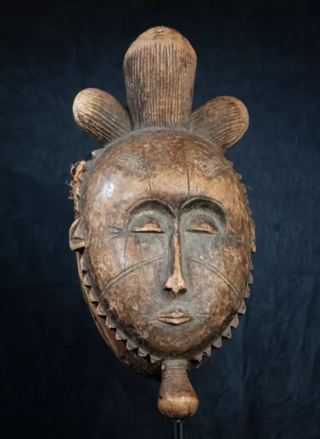 Fang Ngontang Face Mask, Central Gabon, Tribal Art, Equatorial African Art