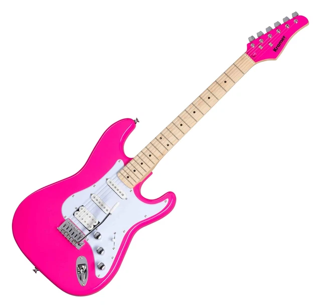 Kramer Focus VT-211S E-Gitarre Hot Pink Single Coil Humbucker Mahagoni Ahorn