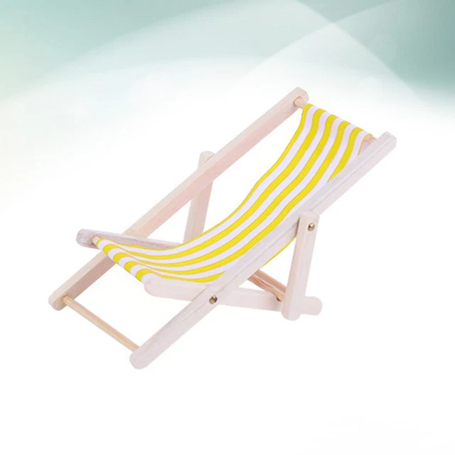 Kids Play House Accessories Furniture Miniature Beach Chair Dolls Seaside Game