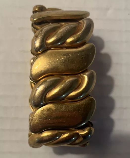 VINTAGE BUGBEE & Niles Expandable Gold-Tone Bracelet $62.50 - PicClick