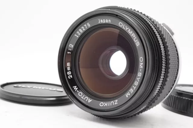 [ EXC+ 5] Olympus Om-system Zuiko Auto-w 28mm F/2 Dernier Modèle Mf Lentille De