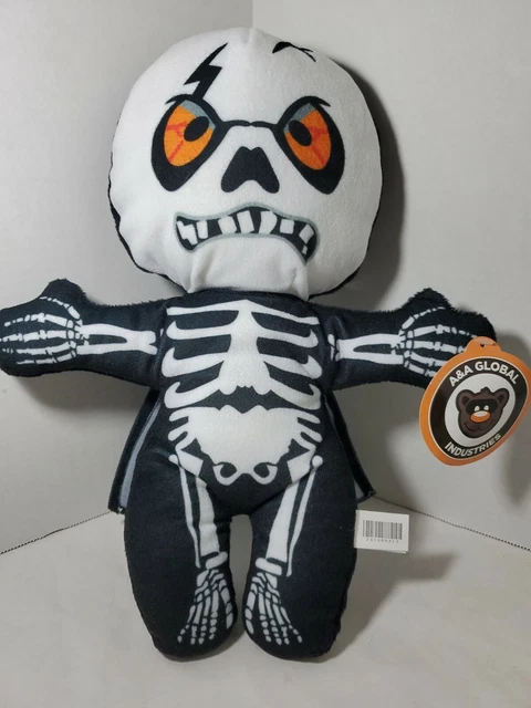 2020 A&A GLOBAL Industries 15" Fabric Skeleton Stuffed Animal Halloween