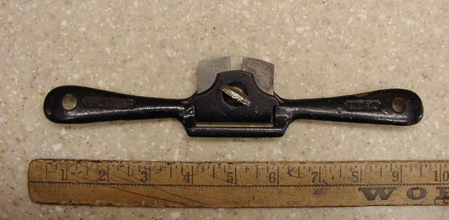 Vintage Stanley No. 64 Spoke Shave,8-15/16",1-3/4" W X 1-1/2" T Iron,VGC