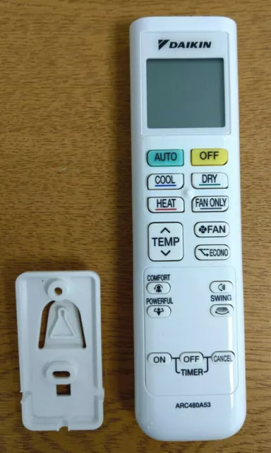 Daikin ARC480A53 LCD Air Conditioning Remote Control Hand Held Wireless 5022464