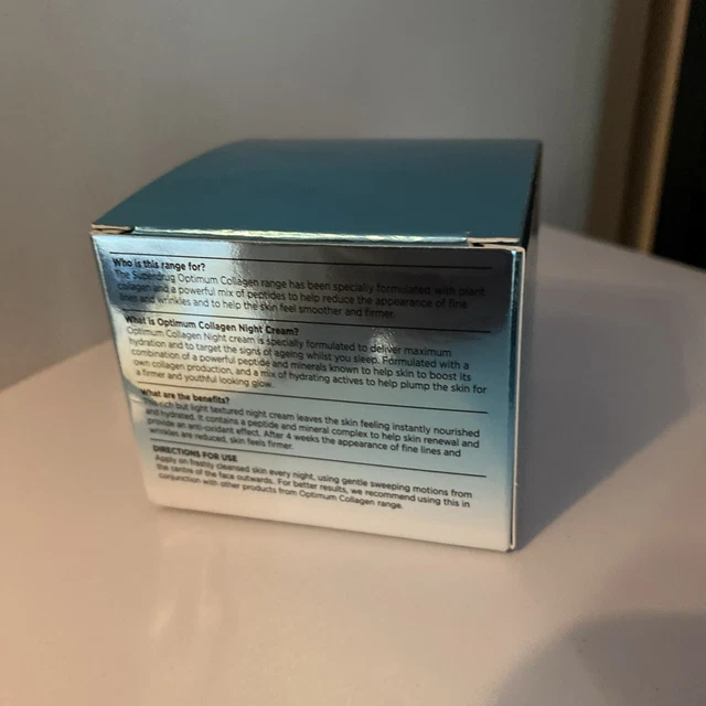 SUPERDRUG OPTIMUM COLLAGEN Night Face Cream 50ml, New Stock, In Box £