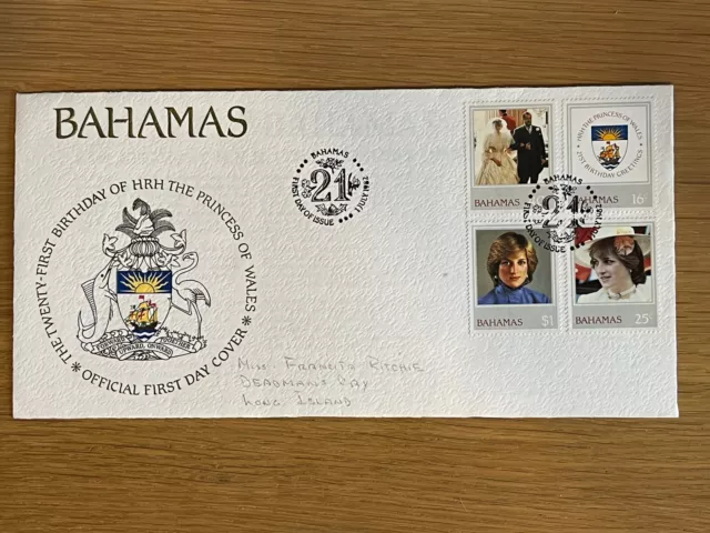 Enveloppe Premier Jour / Fdc 1Er Jour - Bahamas - Lady Diana 1982